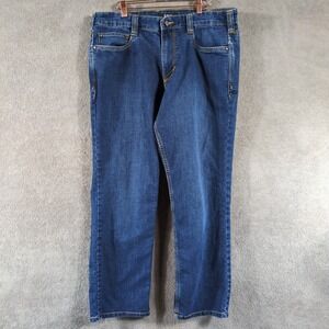 5.11 Tactical Defender-Flex Slim Jeans Mens 36x30 Dark Indigo Blue Stretch Denim